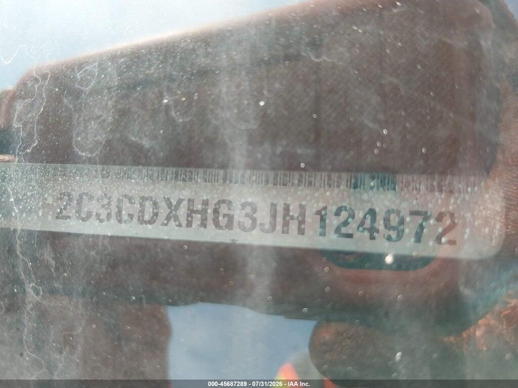 2C3CDXHG3JH124972 2018 DODGE CHARGER photo no. 9