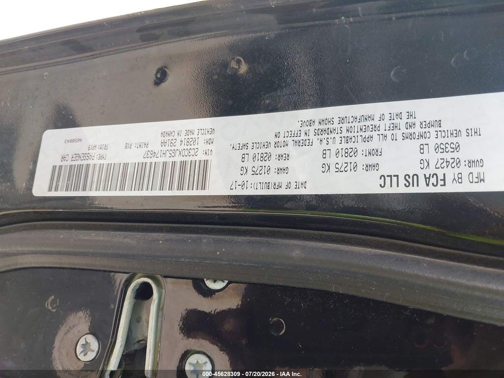 2C3CDXJG5JH174637 2018 DODGE CHARGER photo no. 9