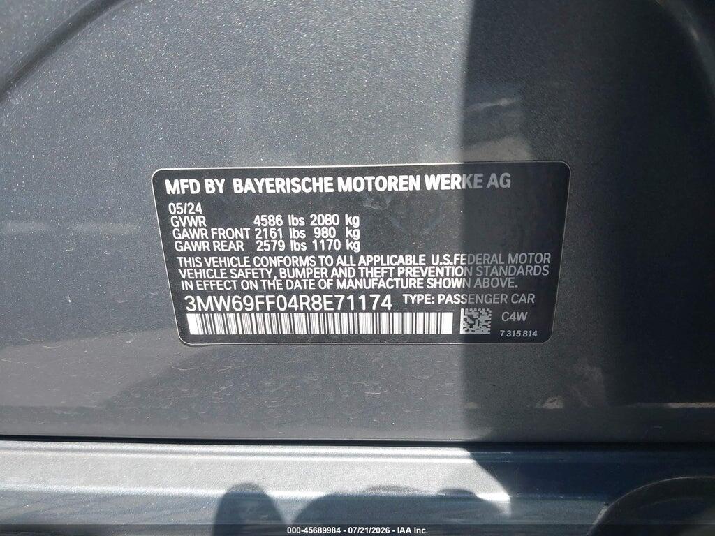 3MW69FF04R8E71174 2024 BMW 330I photo no. 9