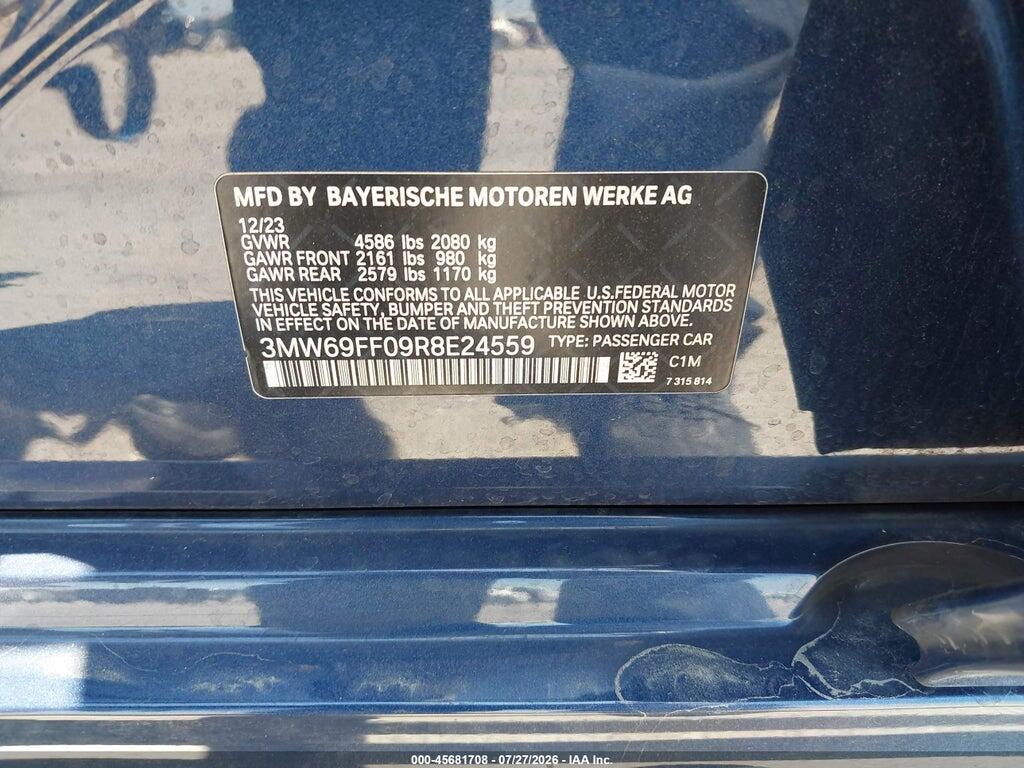 3MW69FF09R8E24559 2024 BMW 330I photo no. 9