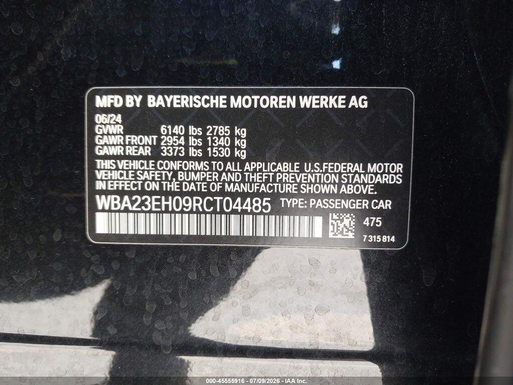 WBA23EH09RCT04485 2024 BMW 740I photo no. 9