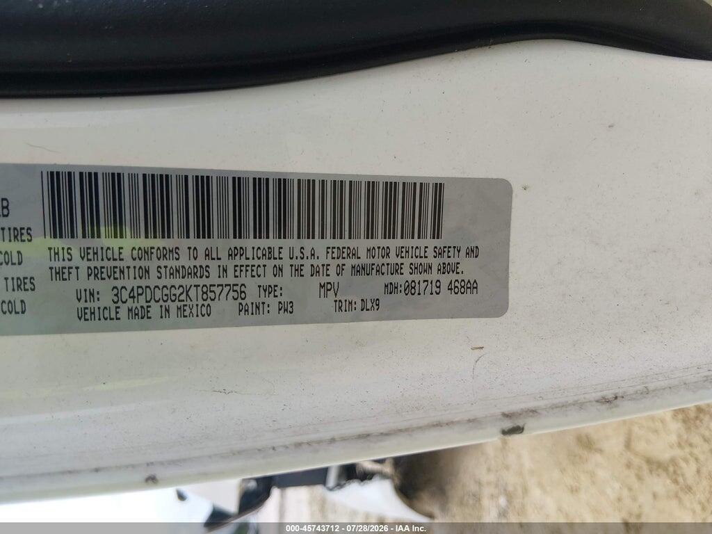 3C4PDCGG2KT857756 2019 DODGE JOURNEY photo no. 9