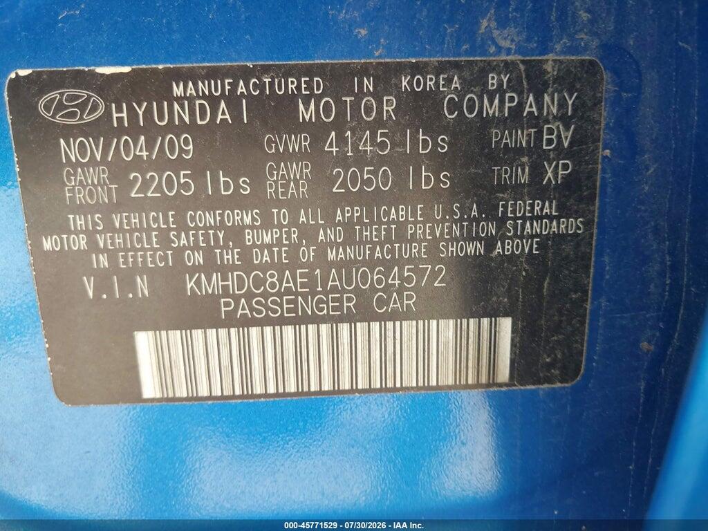 KMHDC8AE1AU064572 2010 HYUNDAI ELANTRA TOURING photo no. 9