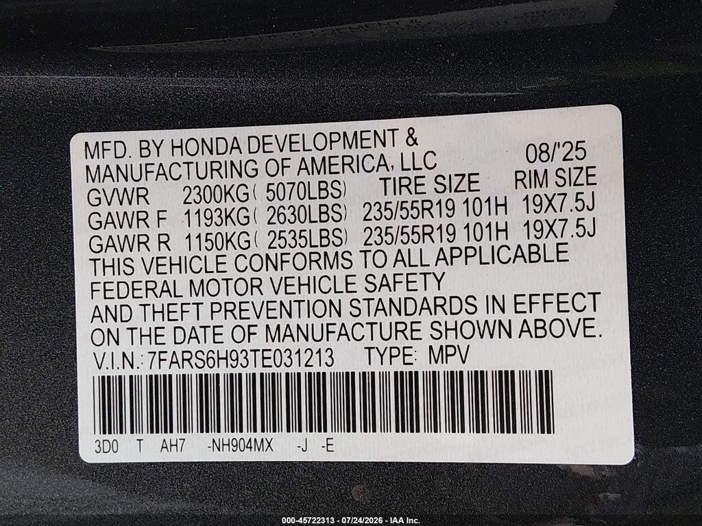 7FARS6H93TE031213 2026 HONDA CR-V HYBRID photo no. 9