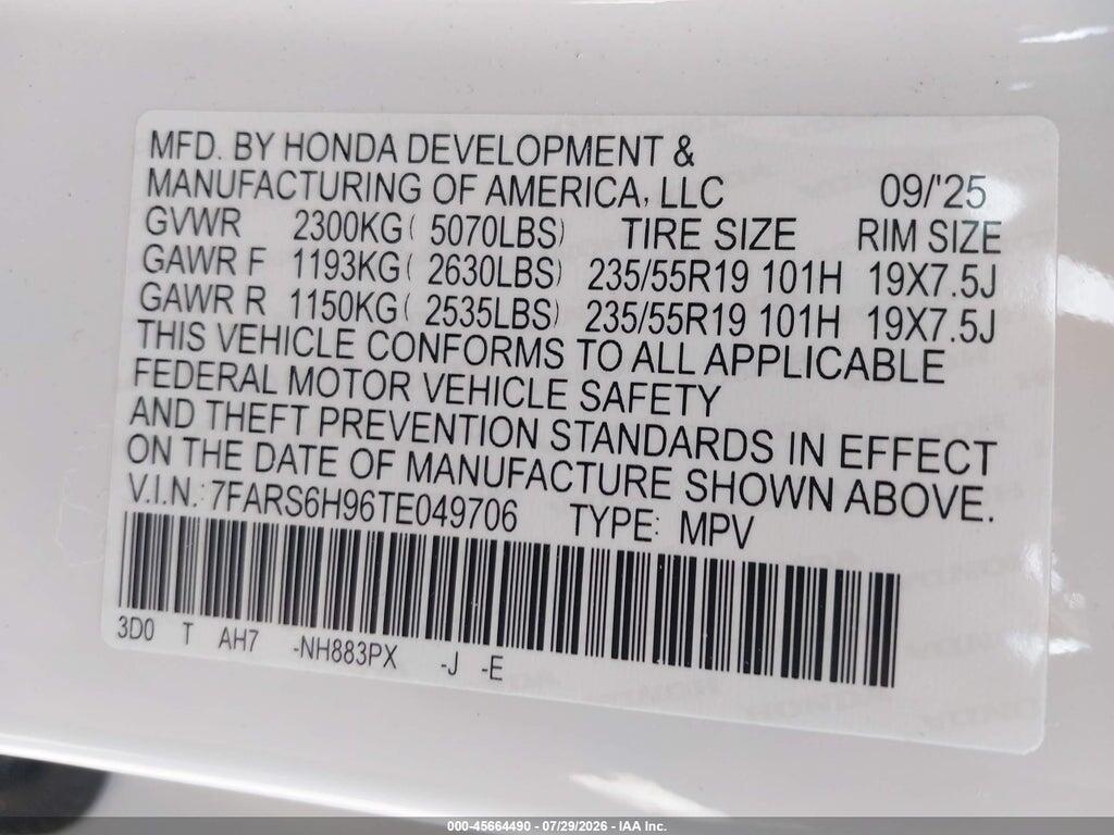 7FARS6H96TE049706 2026 HONDA CR-V HYBRID photo no. 9