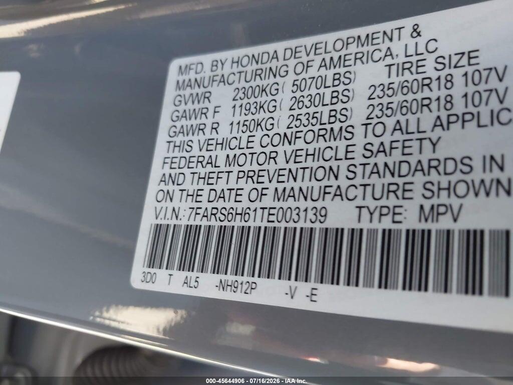 7FARS6H61TE003139 2026 HONDA CR-V HYBRID photo no. 9