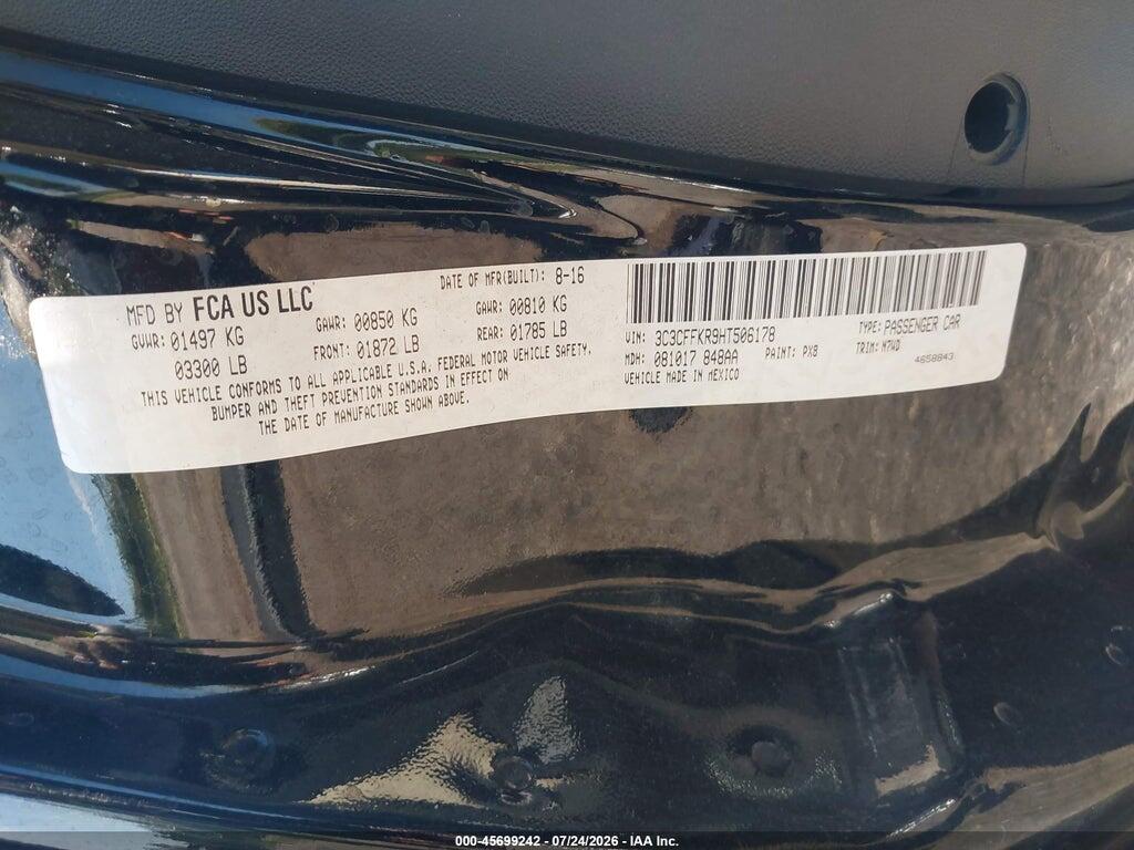 3C3CFFKR9HT506178 2017 FIAT 500 photo no. 9