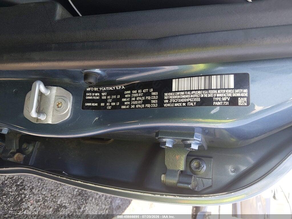 ZFBCFXABXHP623555 2017 FIAT 500X photo no. 9