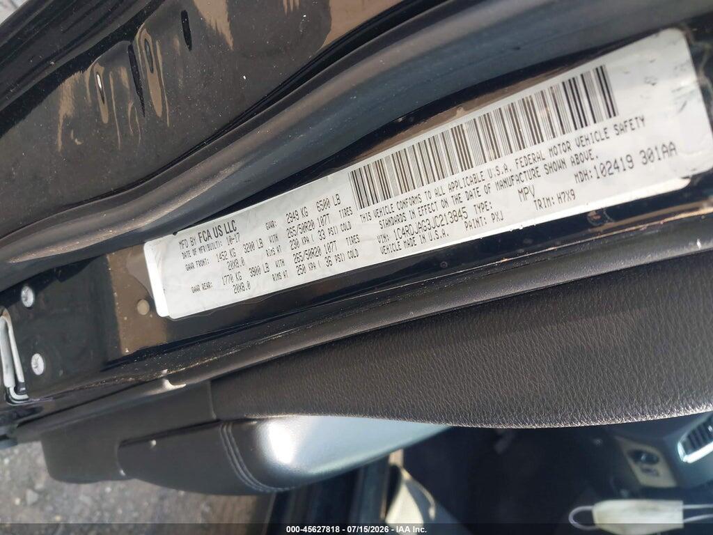 1C4RDJAG3JC213845 2018 DODGE DURANGO photo no. 9