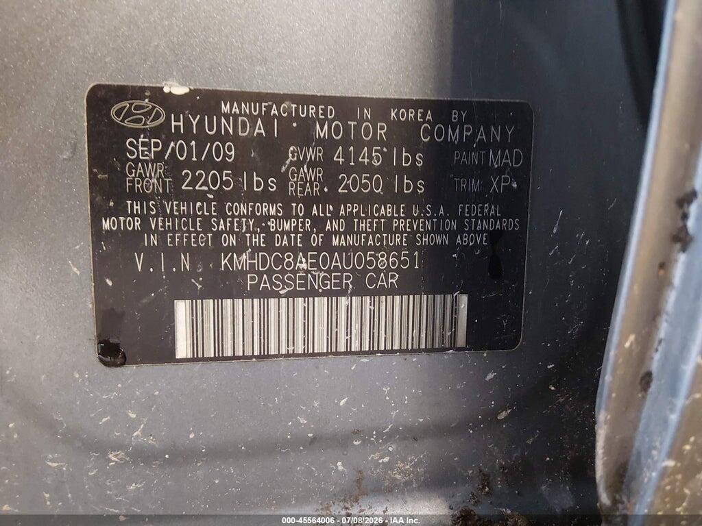 KMHDC8AE0AU058651 2010 HYUNDAI ELANTRA TOURING photo no. 9