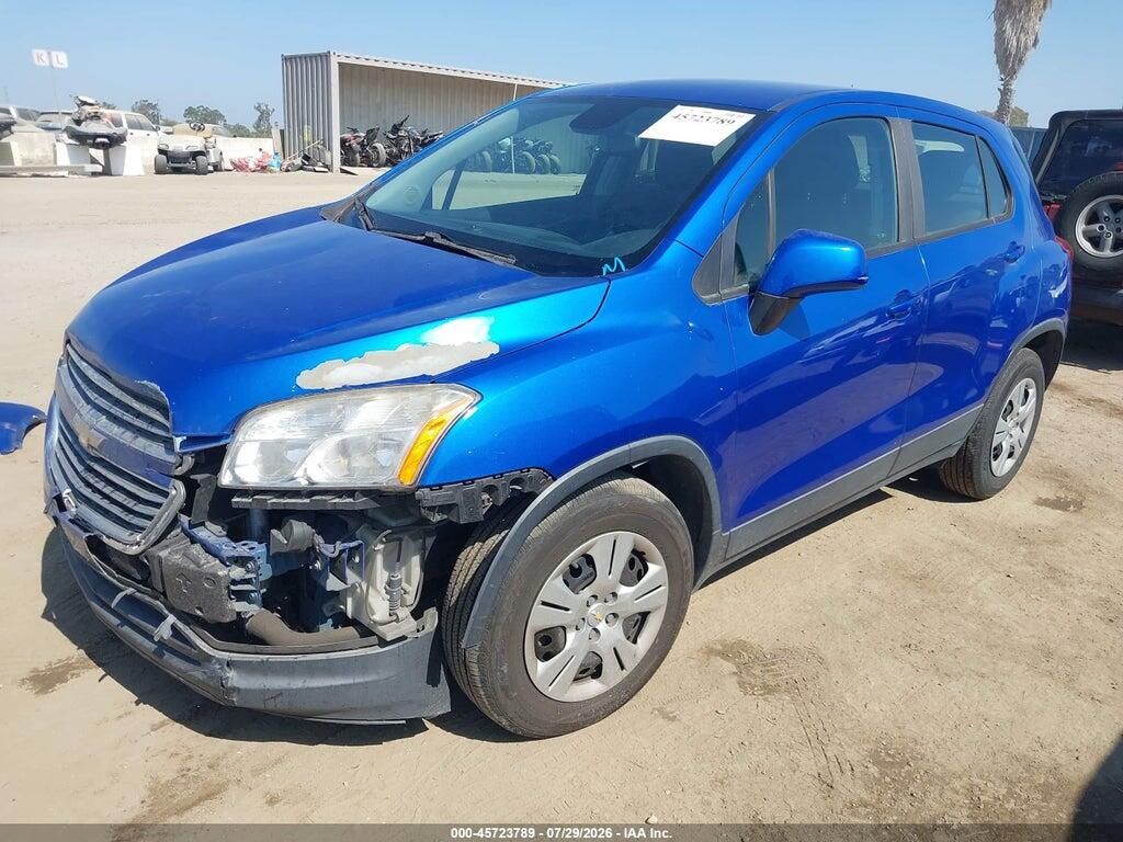 KL7CJKSB2GB521303 2016 CHEVROLET TRAX photo no. 2