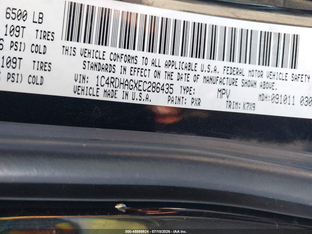 1C4RDHAGXEC286435 2014 DODGE DURANGO photo no. 9