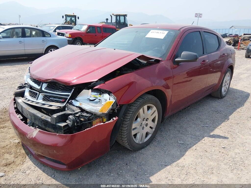 1C3CDZAG2EN217758 2014 DODGE AVENGER photo no. 2
