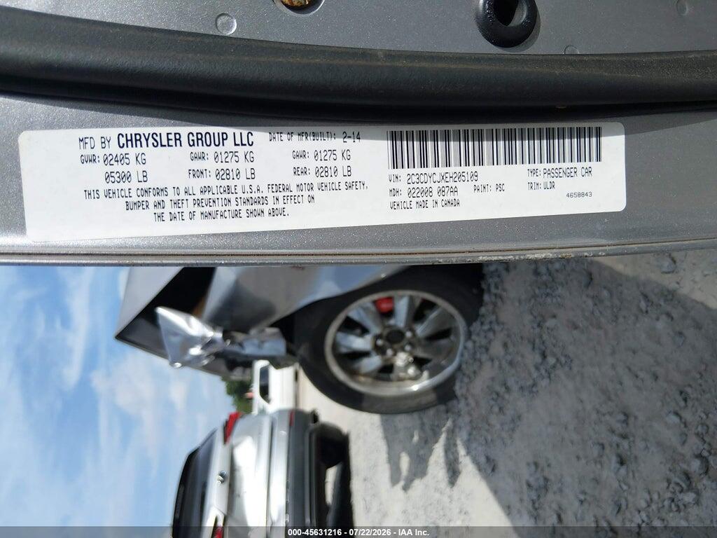 2C3CDYCJXEH205109 2014 DODGE CHALLENGER photo no. 9