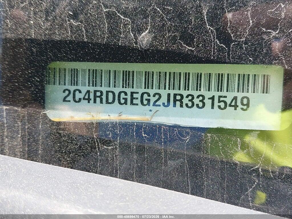 2C4RDGEG2JR331549 2018 DODGE GRAND CARAVAN photo no. 9