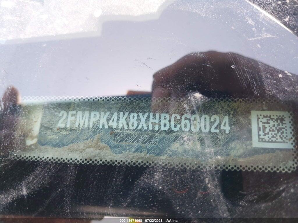 2FMPK4K8XHBC63024 2017 FORD EDGE photo no. 9