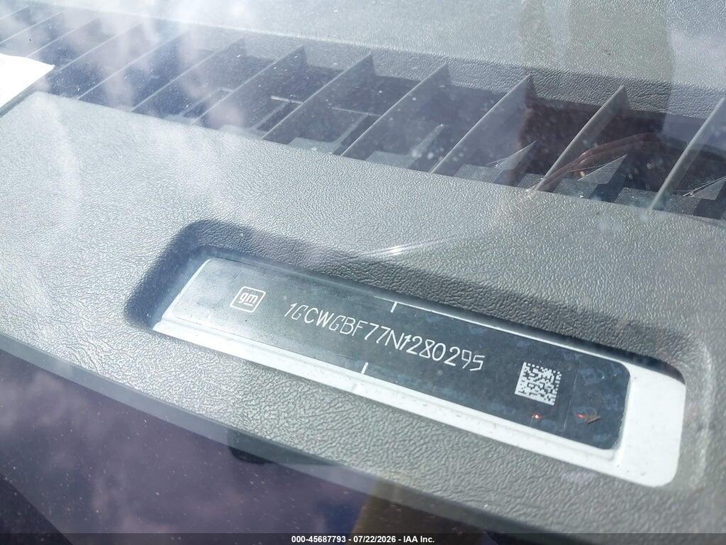 1GCWGBF77N1280295 2022 CHEVROLET EXPRESS CARGO photo no. 9