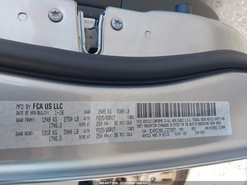 3C4PDCAB1JT272971 2018 DODGE JOURNEY photo no. 9