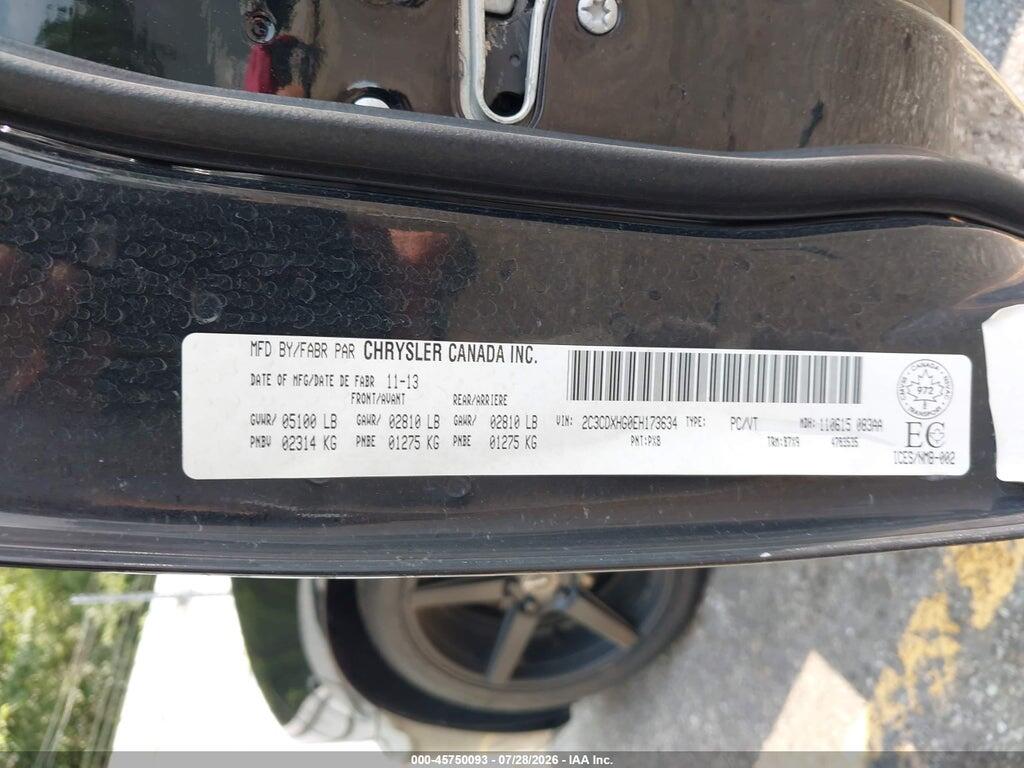 2C3CDXHG0EH173634 2014 DODGE CHARGER photo no. 9