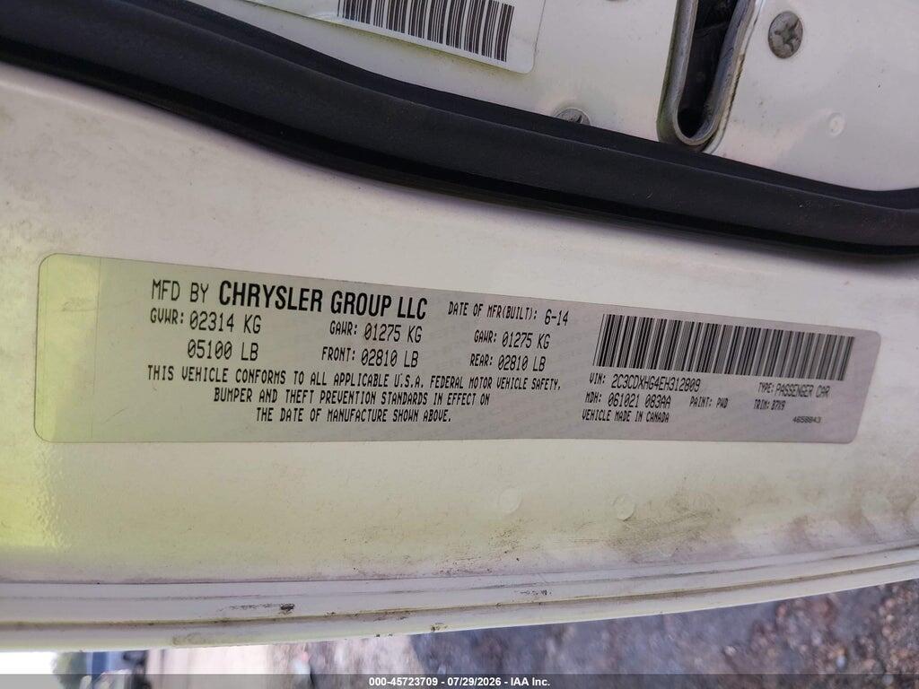 2C3CDXHG4EH312809 2014 DODGE CHARGER photo no. 9