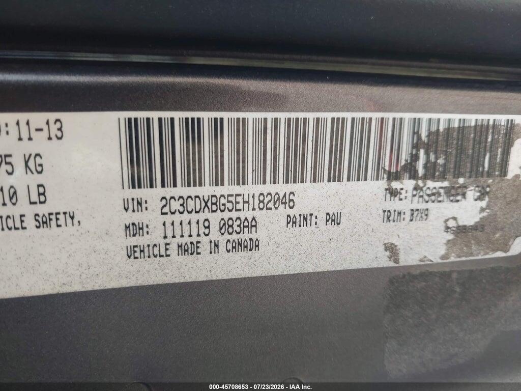 2C3CDXBG5EH182046 2014 DODGE CHARGER photo no. 9