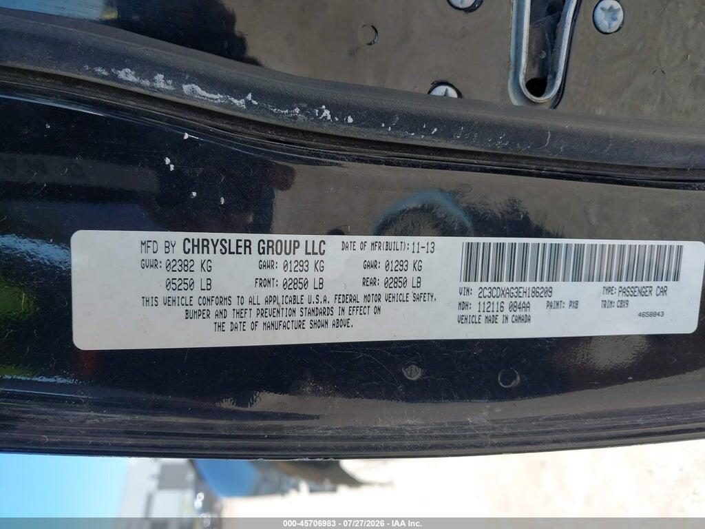 2C3CDXAG3EH186209 2014 DODGE CHARGER photo no. 9