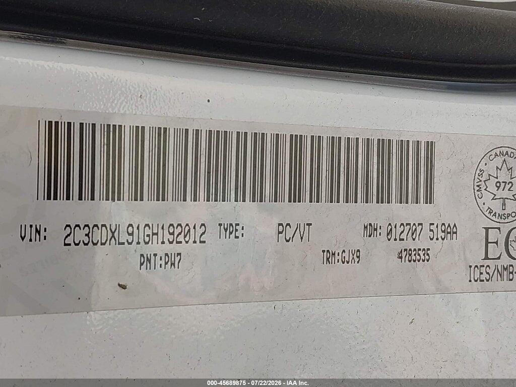 2C3CDXL91GH192012 2016 DODGE CHARGER photo no. 9