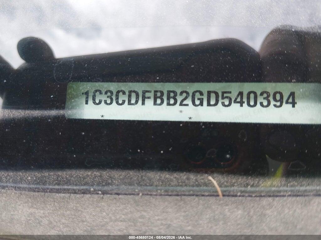 1C3CDFBB2GD540394 2016 DODGE DART photo no. 9