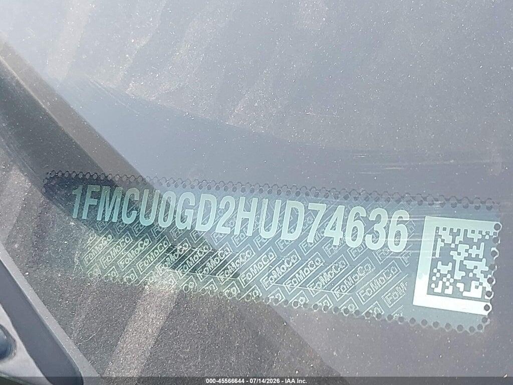 1FMCU0GD2HUD74636 2017 FORD ESCAPE photo no. 9