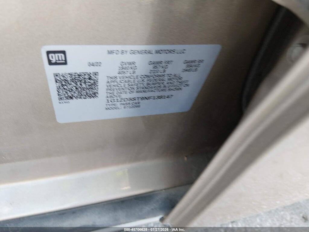 1G1ZD5ST9NF138147 2022 CHEVROLET MALIBU photo no. 9