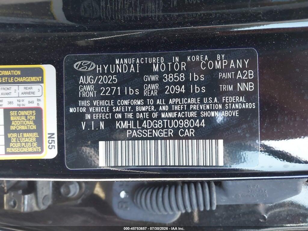 KMHLL4DG8TU098044 2026 HYUNDAI ELANTRA photo no. 9