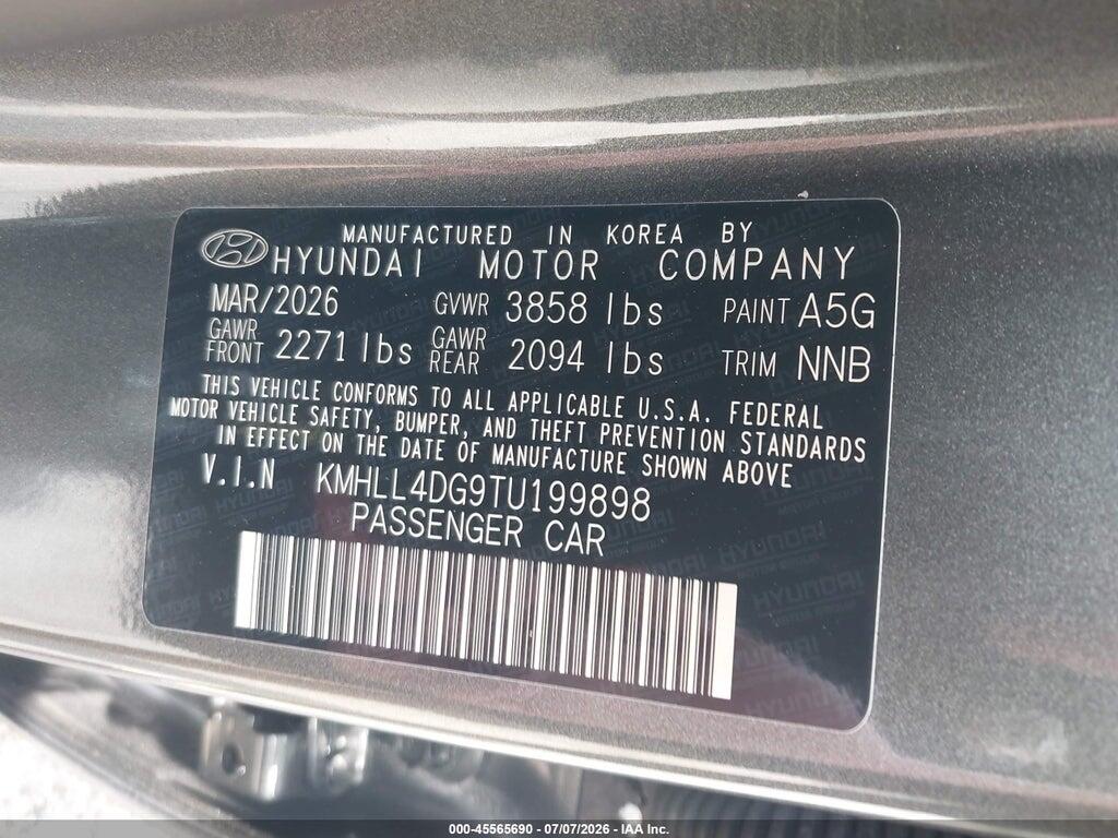 KMHLL4DG9TU199898 2026 HYUNDAI ELANTRA photo no. 9