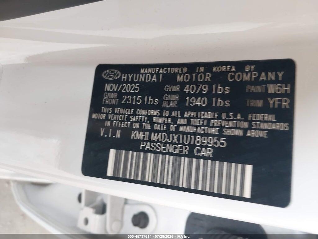 KMHLM4DJXTU189955 2026 HYUNDAI ELANTRA HYBRID photo no. 9