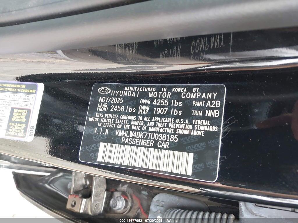 KMHLW4DK7TU038185 2026 HYUNDAI ELANTRA N photo no. 9