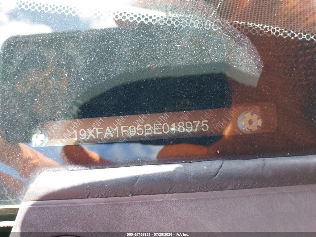 19XFA1F95BE018975 2011 HONDA CIVIC photo no. 9
