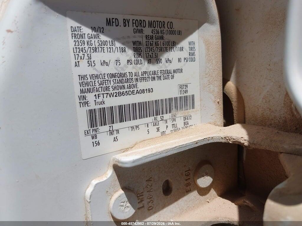 1FT7W2B65DEA08193 2013 FORD F-250 photo no. 9