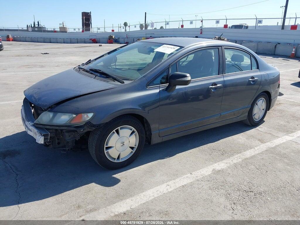 JHMFA36278S021539 2008 HONDA CIVIC HYBRID photo no. 2