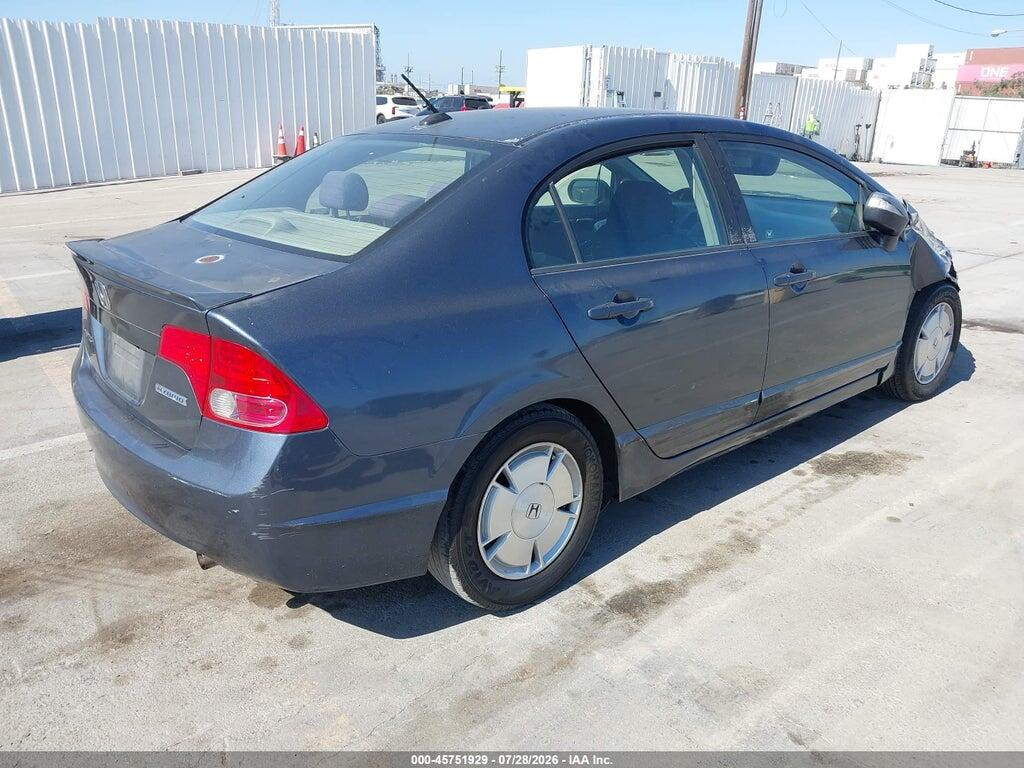 JHMFA36278S021539 2008 HONDA CIVIC HYBRID photo no. 4