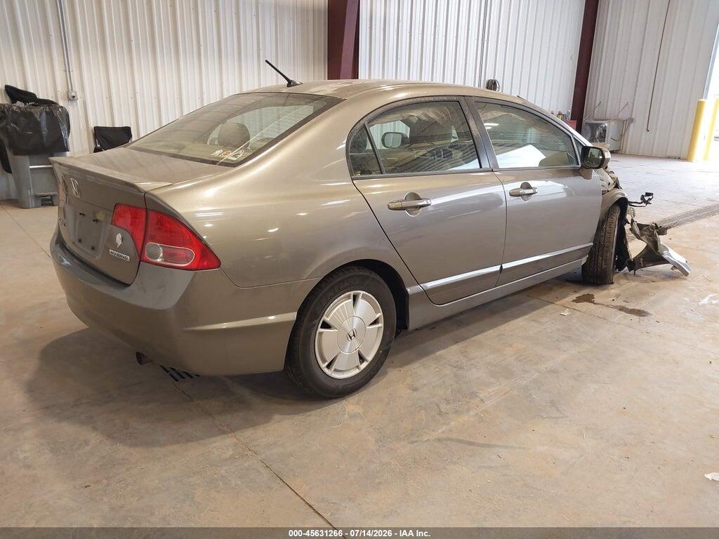 JHMFA36248S001569 2008 HONDA CIVIC HYBRID photo no. 4