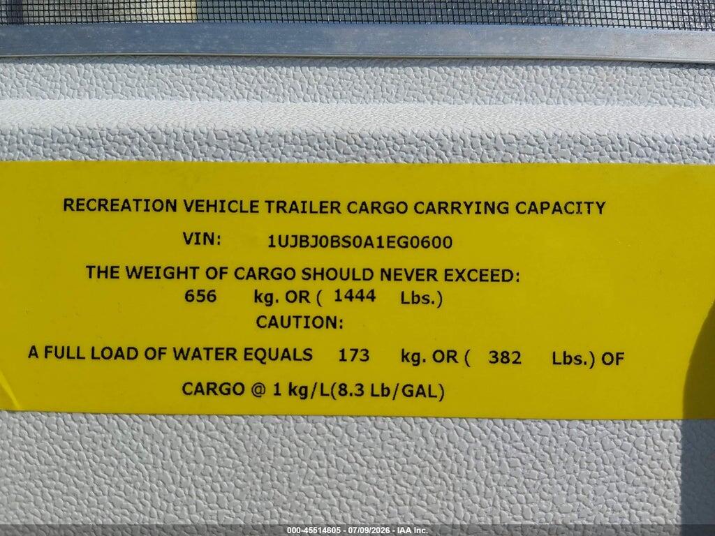 1UKBJ0BS0A1EG0600 2010 JAYCO TRAVEL TRAILER photo no. 9