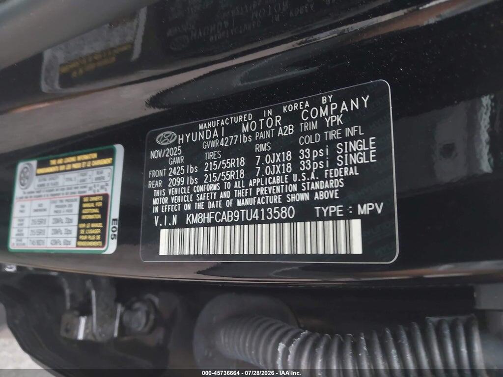KM8HFCAB9TU413580 2026 HYUNDAI KONA photo no. 9
