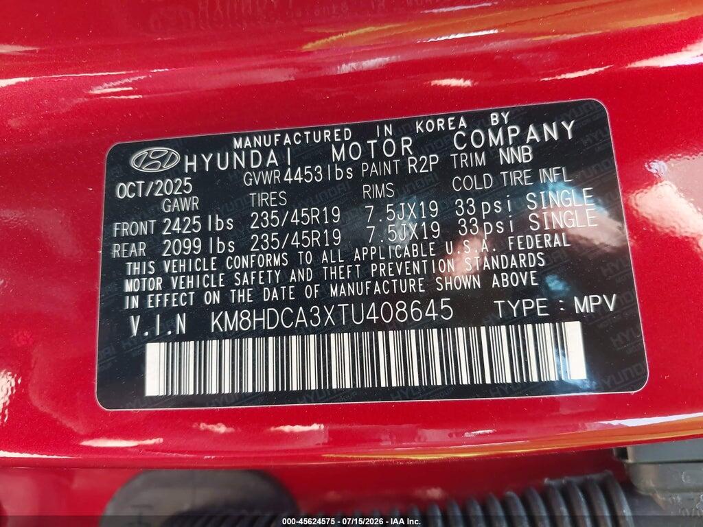 KM8HDCA3XTU408645 2026 HYUNDAI KONA photo no. 9