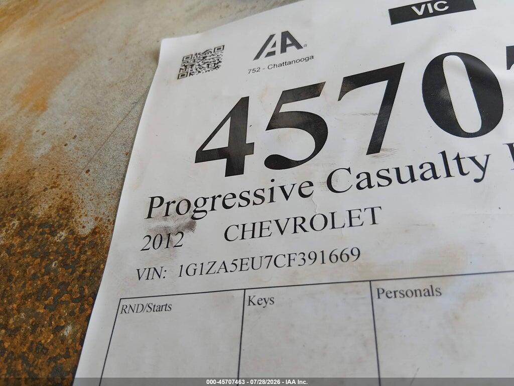 1G1ZA5EU7CF391669 2012 CHEVROLET MALIBU photo no. 9