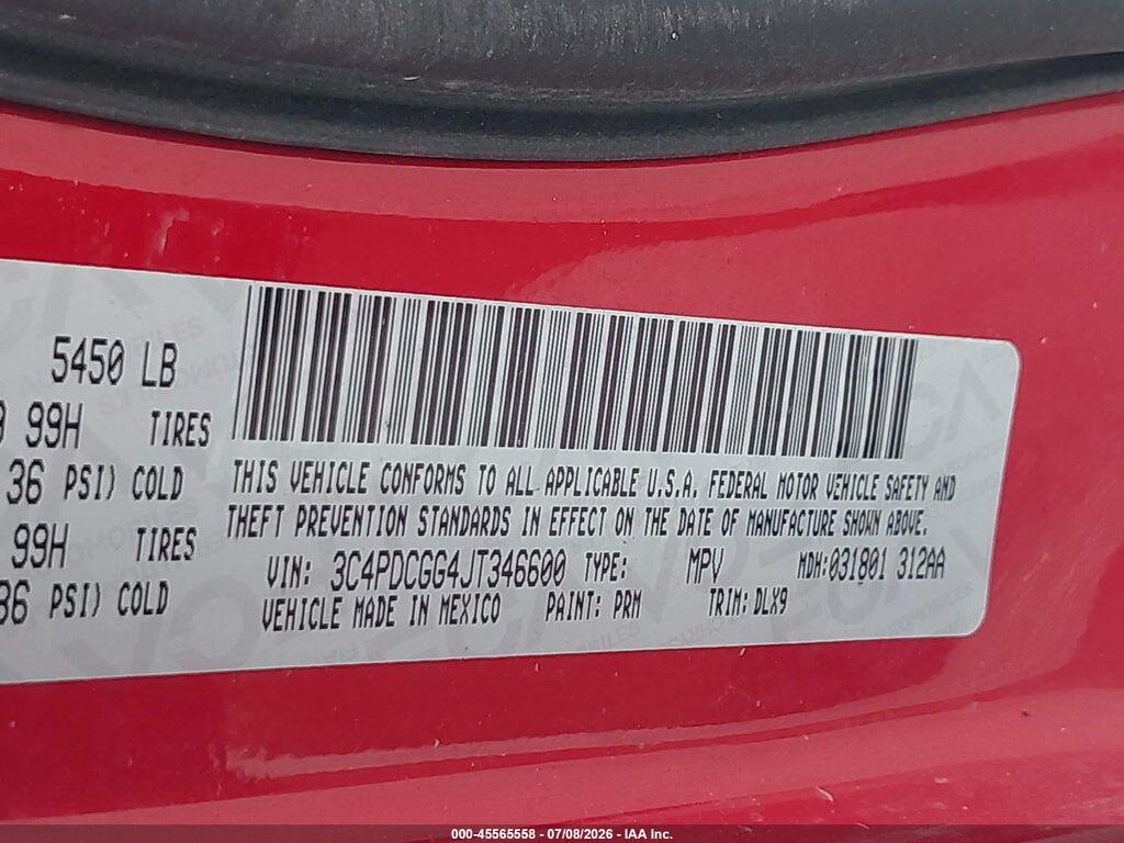 3C4PDCGG4JT346600 2018 DODGE JOURNEY photo no. 9