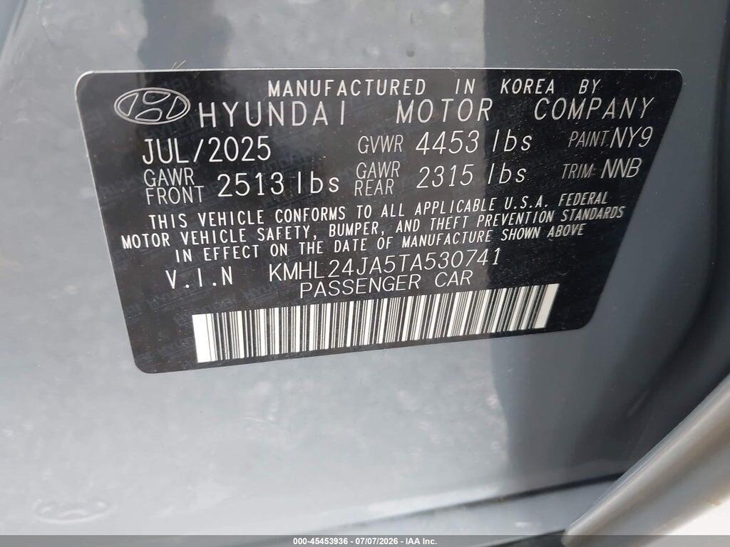 KMHL24JA5TA530741 2026 HYUNDAI SONATA photo no. 9