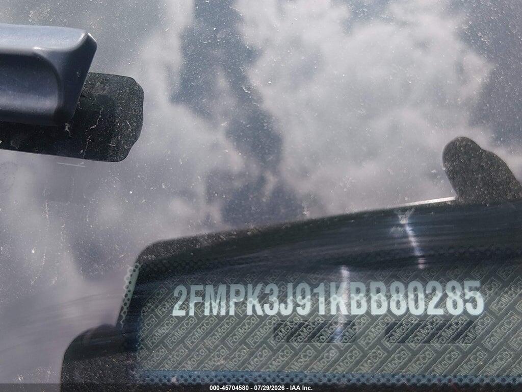 2FMPK3J91KBB80285 2019 FORD EDGE photo no. 9