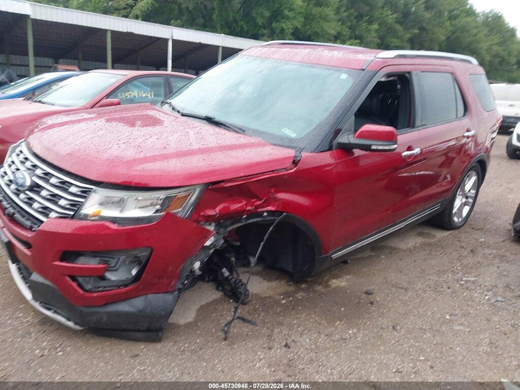1FM5K8F85HGE37552 2017 FORD EXPLORER photo no. 2