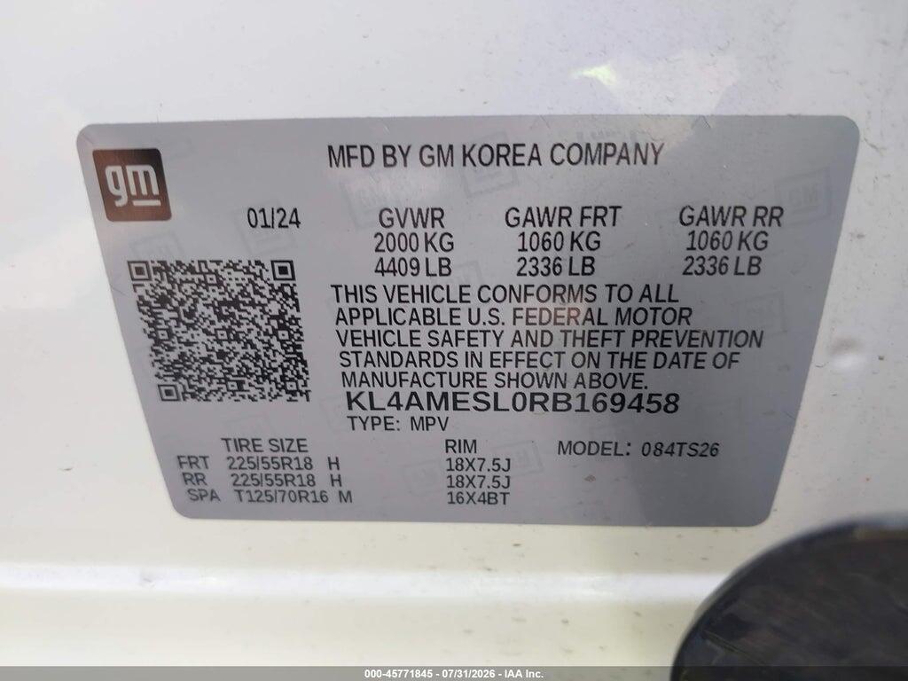 KL4AMESL0RB169458 2024 BUICK ENCORE GX photo no. 9