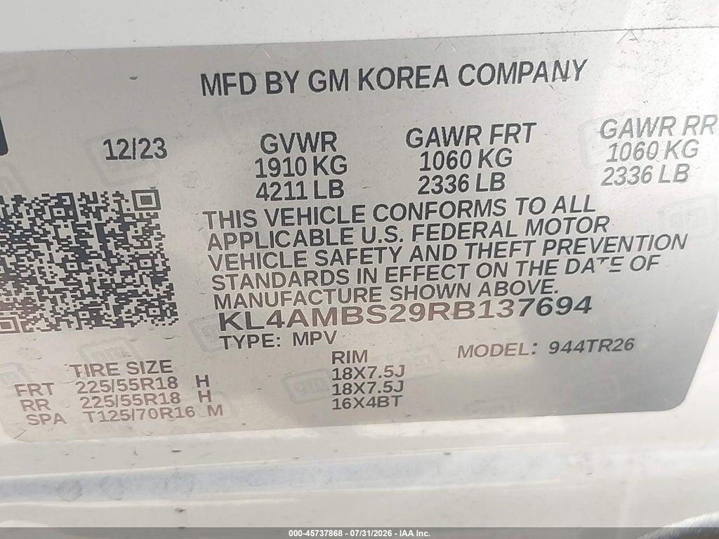 KL4AMBS29RB137694 2024 BUICK ENCORE GX photo no. 9