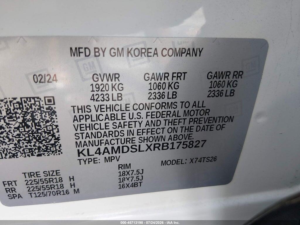 KL4AMDSLXRB175827 2024 BUICK ENCORE GX photo no. 9